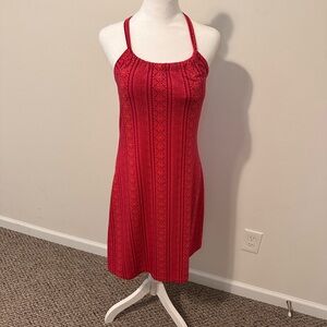 Red Strappy Women's Summer Dress